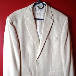 Ralph Lauren Men's Blazer 44R Cream Great Condition